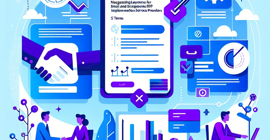 中小企业 ERP 实施服务商谈判咋占优？5 个关键条款